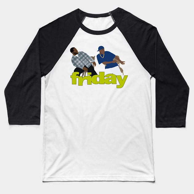 Friday - Craig and Smokey Daaaaamn Baseball T-Shirt by rachaelthegreat